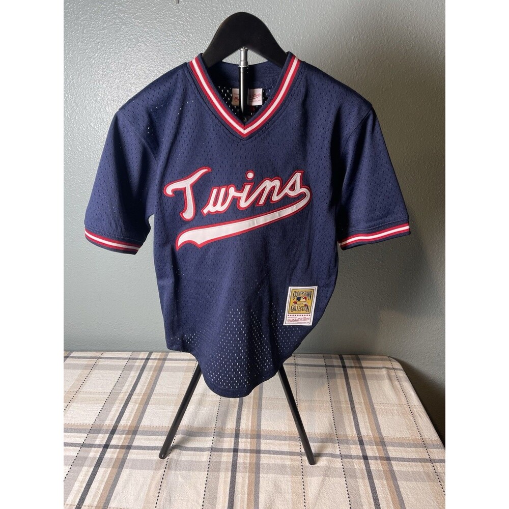 Mitchell & Ness Youth Kirby Puckett Minnesota Twins 1985 Pullover Jersey Small 8